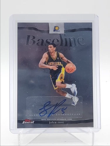 JALEN ROSE 2025-26 TOPPS FINEST BASELINE AUTOGRAPHS PACERS AUTO Q7018