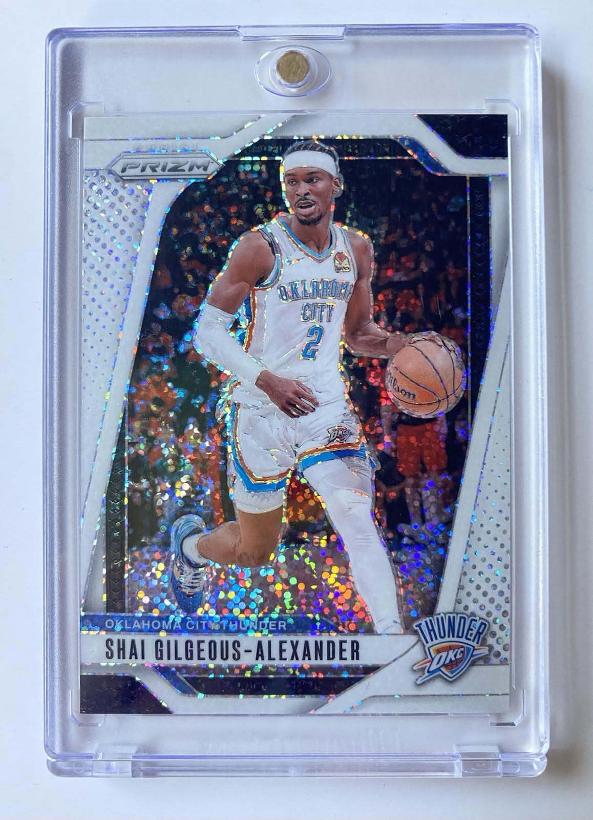2024 Panini Prizm Shai Gilgeous Alexander White Sparkle #113