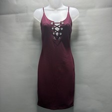Haute Monde burgundy red cocktail party dress size Small Stretch