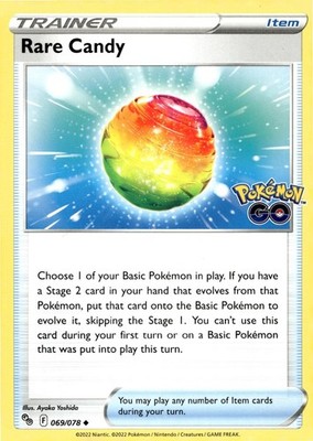 Rare Candy 069/078 Pokemon GO PGO Ayaka Yoshida