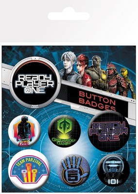 GB eye Ready Player One Mix Badge Pack, Aluminum, Multi-Colour, 14 x 0.3 x 10 cm
