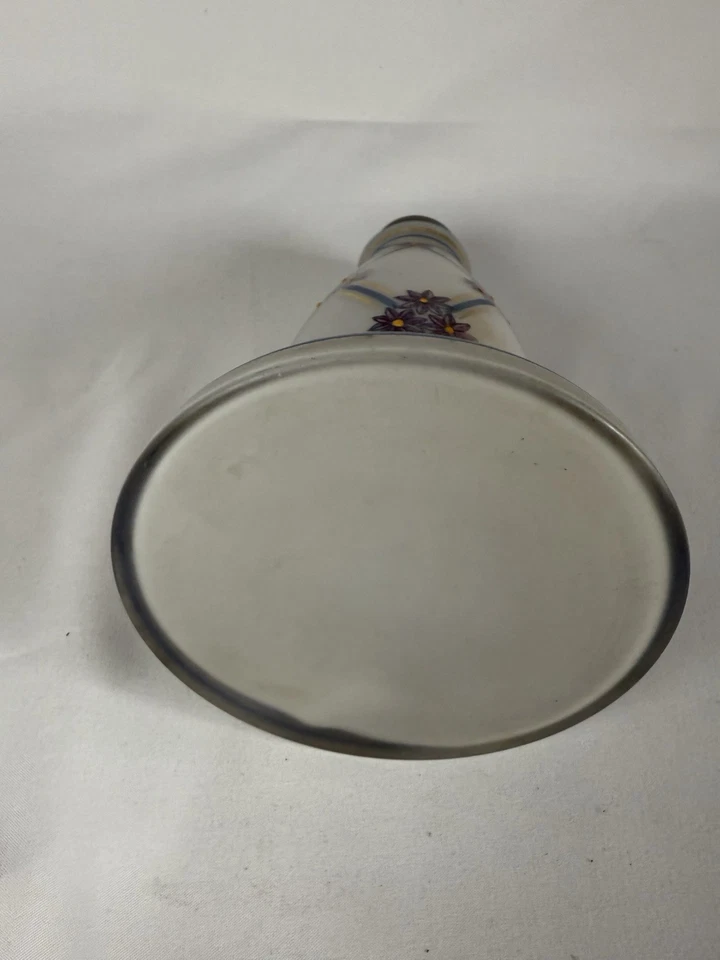 Pied de lampe en opaline Blanche - Photo 4/4