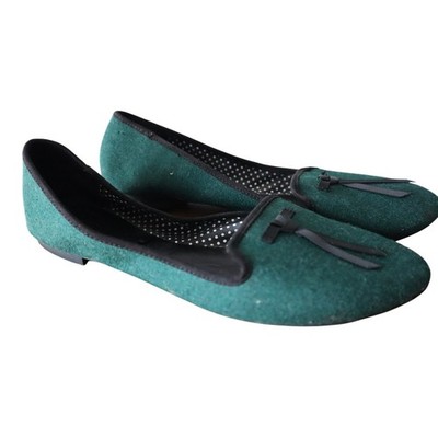 green dress flats Soft Ballerina Flat in Green main image 1