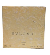 Vtg BVLGARI Large Bath Soap Bar 150g 5.3oz Savon Made in Switzerland NIB Sealed