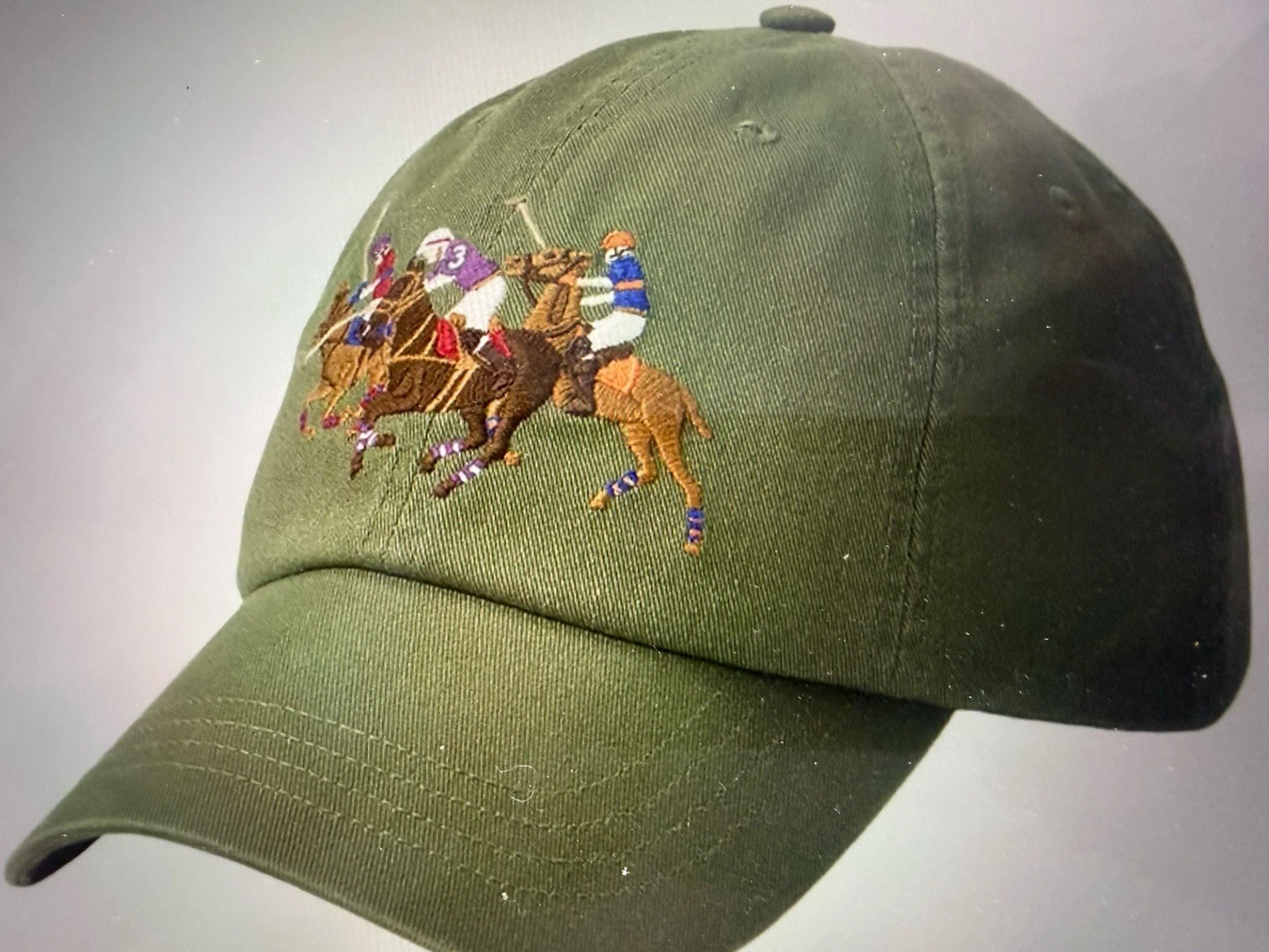 New NWT Polo Ralph Lauren Men’s Triple-Pony Twill Ball Cap Hat