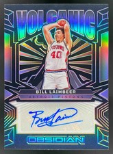 2024-25 Panini Obsidian Volcanic Signatures #VS-BIL Bill Laimbeer Auto /149