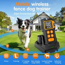 New Wireless Dog Fence System Electric Pet Fence for Small,Medium and Large Dogs