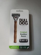 Bulldog Mens Original Bamboo Razor with 2 Cartridges
