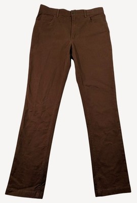 Class/Club Boys' Modern Fit Brown Adjustable Waist Pants Size 14 NWT