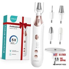 C43 Professional Manicure Pedicure Kit, 5-in-1 Electric Wide Grinder Set White