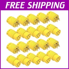 Reliable Male Female Electrical Plug Connector Set, 10-Piece
