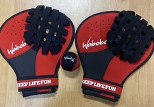 Waboba Pro Catch Left Hand Water Gloves Red Keep Life Fun Set Of 2 with Ball