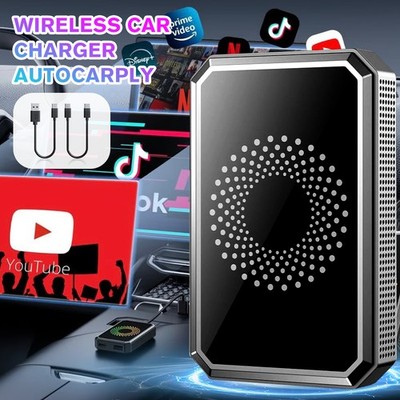 AI Box Wireless CarPlay & Android Auto Adapter Plug & Play mit Netflix YouTube