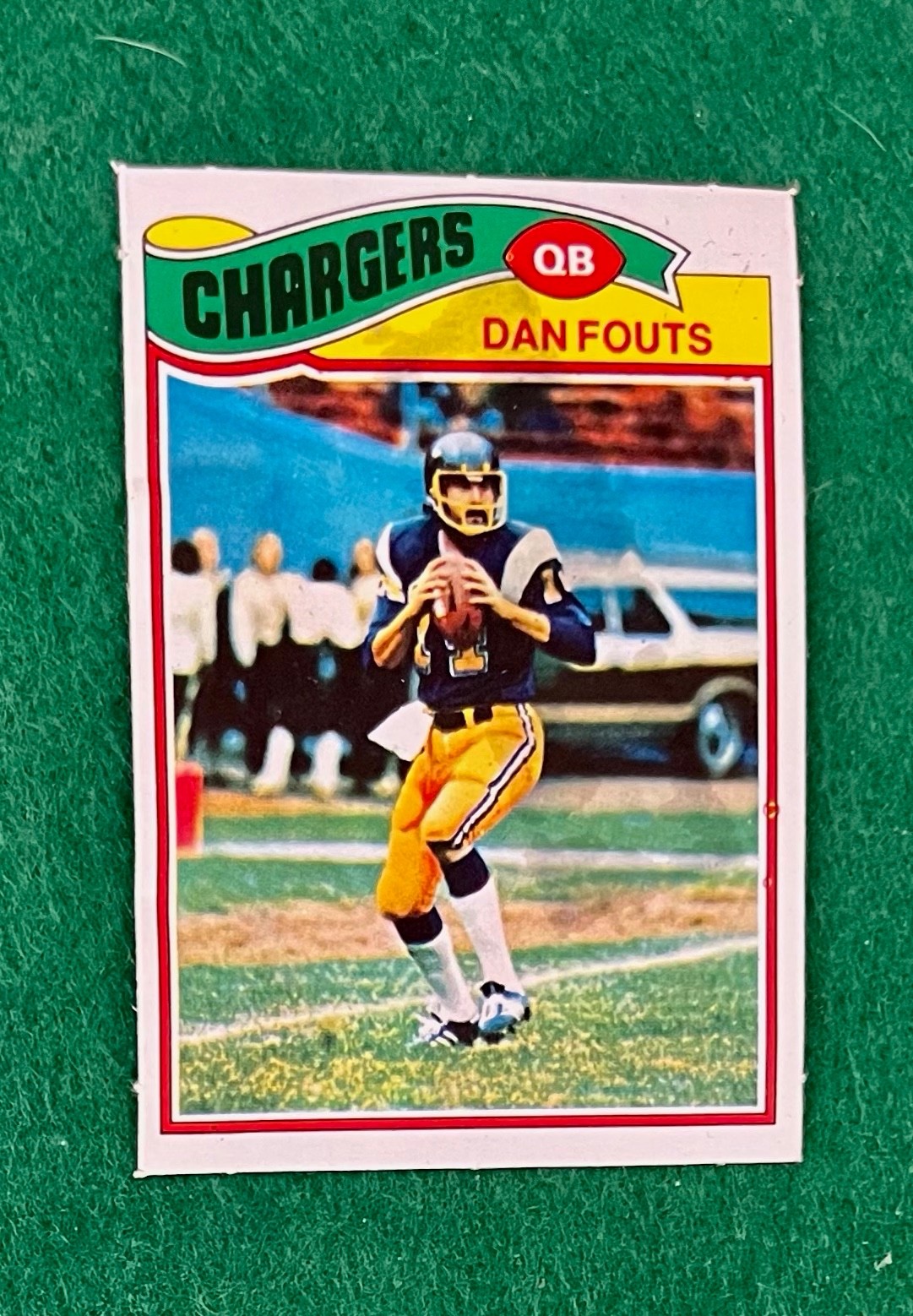 Dan Fouts 1977 Topps Mexican card #274. See description