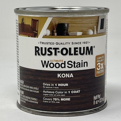 Rust-Oleum Ultimate Wood Stain KONA Half Pint 8oz Fast Dry Interior Wood Finish