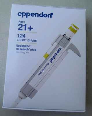 Eppendorf Research plus Pipette mit 124 orig. Lego Steinen Building Kit bauen !