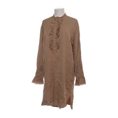 8pm, Kleid, Größe: M, Beige, Baumwolle/Polyester/Polyurethan/Viskose, Damen #jz6
