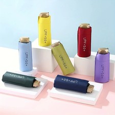 Mini Pocket Umbrella Small Sun Rain Umbrella Vinyl Folding Umbrella UV Ultraviol