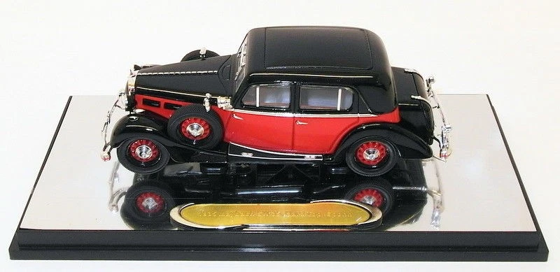 Signature Models 1/43 Scale PM43702 - 1935 Maybach SW35 H/Top Spohn - Red/Black - Image 4 of 4