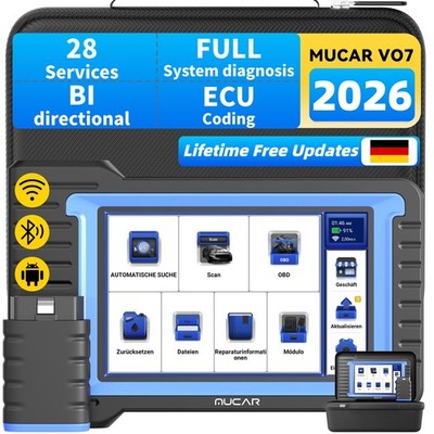 MUCAR VO7 KFZ OBD2 Diagnosegerät Scanner Bi-direktionale 28 Reset Free updates
