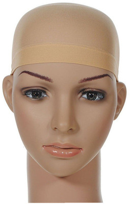 EWANTO 10x 2er in beige Unterziehhaube Perückenstrumpf, Perückenkappe aus Nylon