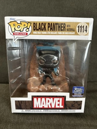 Funko Pop! Deluxe: Marvel - Black Panther With Waterfall - Funko Hollywood #1114