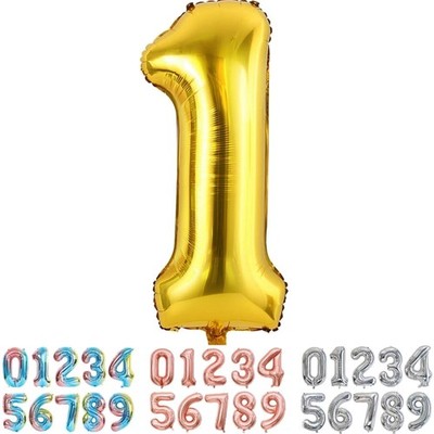 Gold Zahlballon Nummer 0 1 2 3 4 5 6 7 8 9 10 20 30 40 50 60 70 80 90 100 Geb...