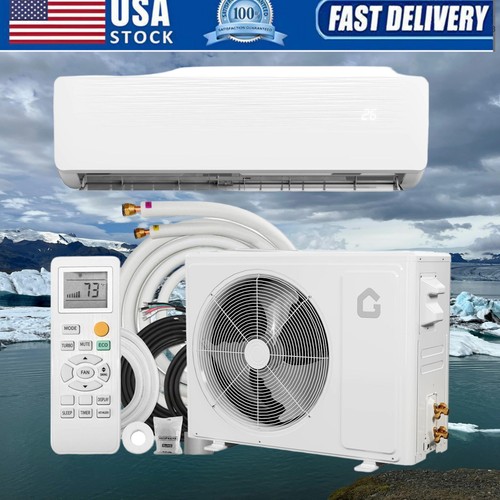 🔝12000 18000 BTU Inverter Ductless Air Conditioner & Heat Pump Mini Split 19 SE - Picture 1 of 19