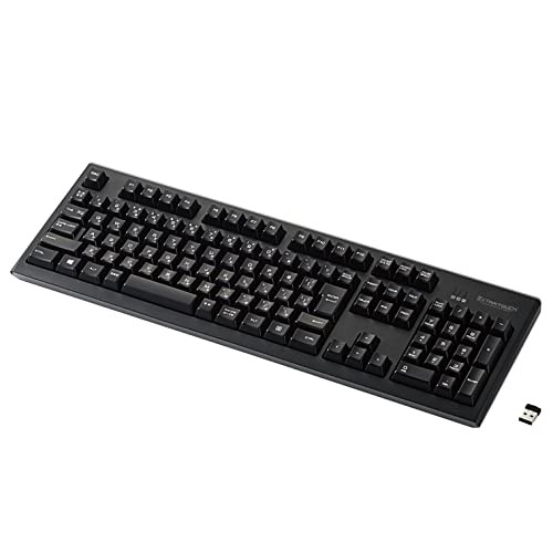 ELECOM TK-FDM063 Series Wireless 2.4 GHz Full Keyboard 108 Keys Full Size USB - 第 1/7 張圖片