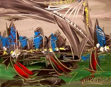 City Planet CONTEMPORARY    MODERN ORIGINAL PAINTINGS SIGNED   4fewf3