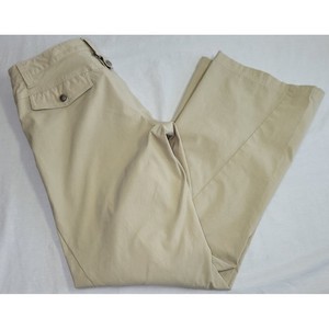 Athleta Hiking Pants Women 10 Khaki Cargo Outdoor Activewear Nylon Stretch