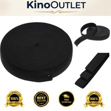 1 Inch x 11 Yards Breathable Black Elastic Spool for Comfortable Applications