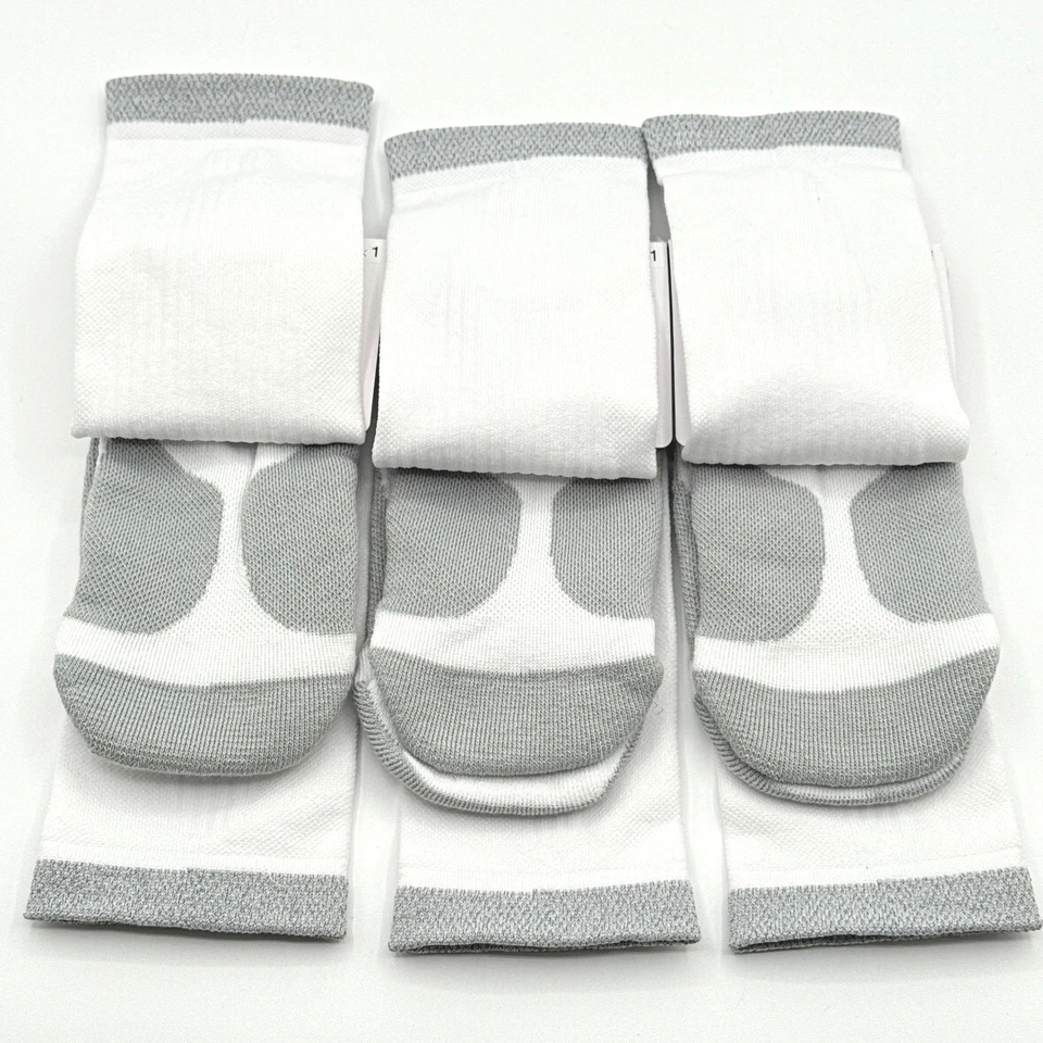 3 对 - 耐克 Spark 跑步袜男式 10-11.5 码缓冲船员白色 CU7200 — 第 4/4 张图片