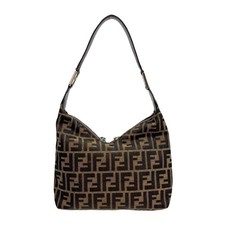 FENDI Zucca Brown Shoulder Bag