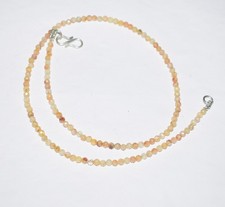 Natural Round Cut Opal Valentines Beads Necklace Jewelry 925 Sterling Silver