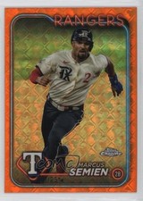 2024 Topps Chrome Logofractor Edition Orange Refractor 25/25 Marcus Semien 1ot1