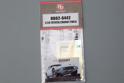 Hobby Design 124 Toyota 2000GT Etched Metal Resin Parts for Aoshima Used