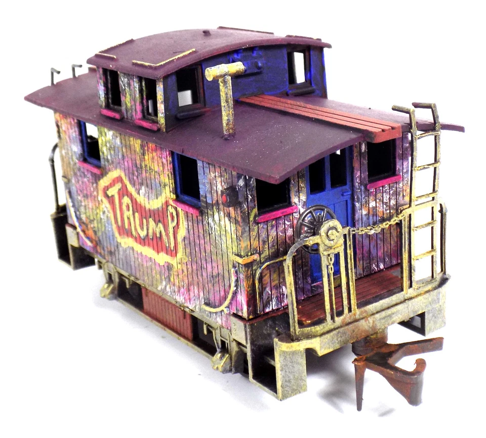 O / UNBRANDED / CABOOSE / BOBBER / TRUMP TRAIN / CUSTOM MADE / FREIGHT CAR /GIFT - Image 4 of 4
