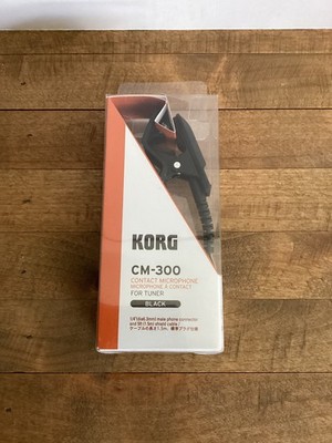 KORG CM-300-BK Contact Microphone Tuner - Black - Ships from USA