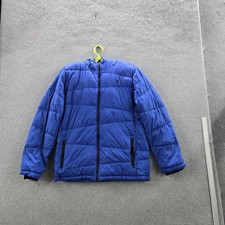 Spyder Boy Jacket XL Blue Nylon Nexus Puffer Activewear Zipper Hooded