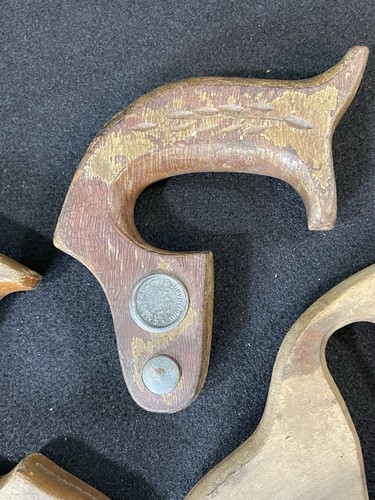 Manici in legno vintage segati a mano - lotto di (3) con chiusure, Atkins CE, Giappone e non conosciuti - Foto 3 di 21