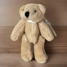 Seymour Mann Stuffed Animal Plush Bear Jointed Miniature with Ribbon