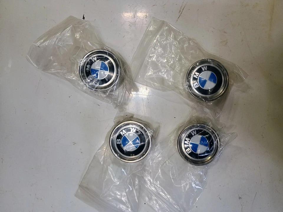 36-13-1-114-180 GenuineXL Wheel Center Caps (4) 325  E21 318 320i E36 E30 325i - Image 3 of 3