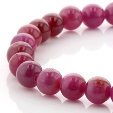 Ruby Bracelet 6mm Beads No.3 Top Grade 5A