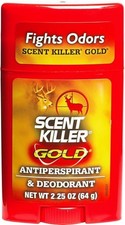 Scent Killer Gold Unscented Deodorant Antiperspirant for Hunters Scent Control