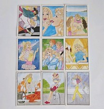 Vintage 1989 Mattel Panini Barbie Collectors Stickers Made In Italy Set Of 11