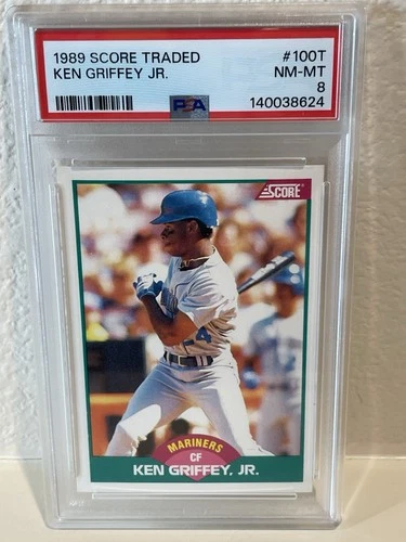 1989 Score #100T Ken Griffey Jr. PSA 8