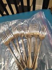 Lenox Set Of 8 Lg Heavy Dinner Forks Very Nice Preowned Condition