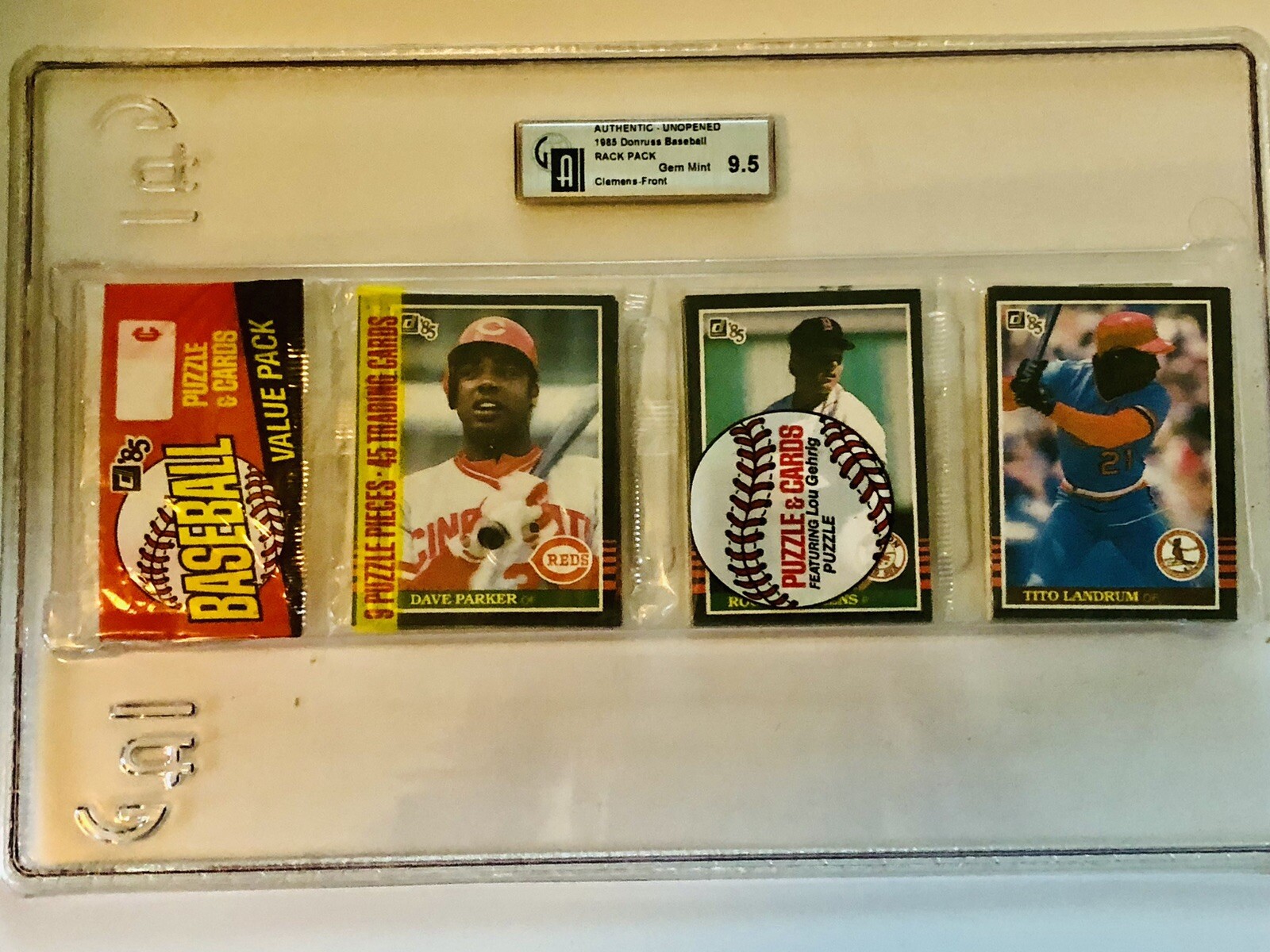 1985 Donruss Baseball Roger Clemens RC on Top! Graded 9.5 GEM MINT by GAI - Picture 3 of 9