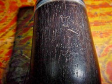 VINTAGE AUGUST BUFFET CLARINET BARREL BREVETTE WOOD MADE IN FRANCE